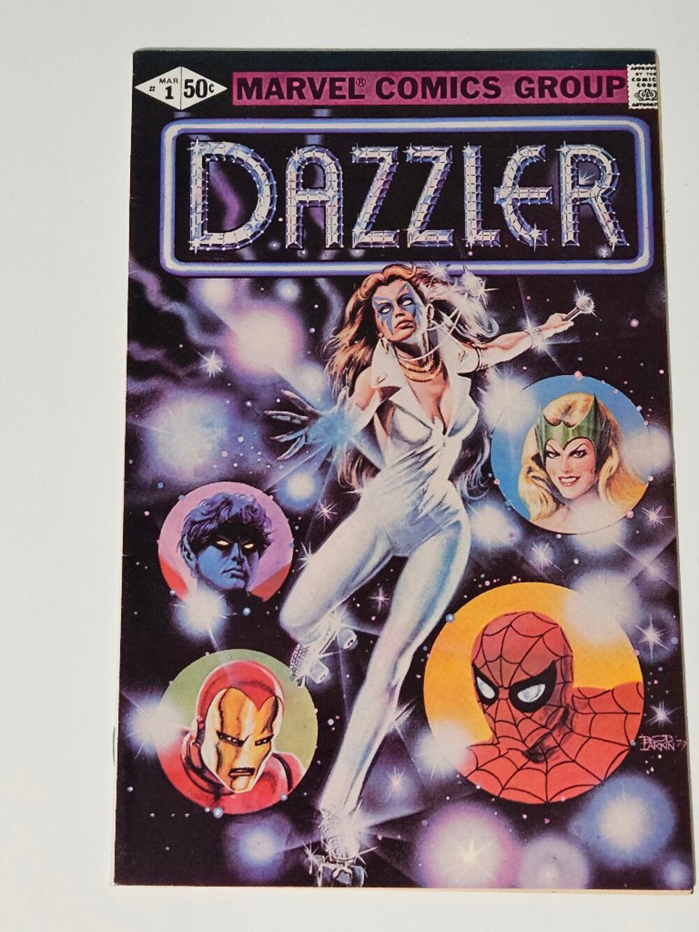 Dazzler #1 (Marvel Comics, 1981) Miscut and Black & White Pages Print Errors B&W